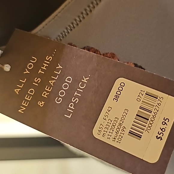 Front-Close Boost Plunge Floral Bra 42 DD - Picture 4 of 4